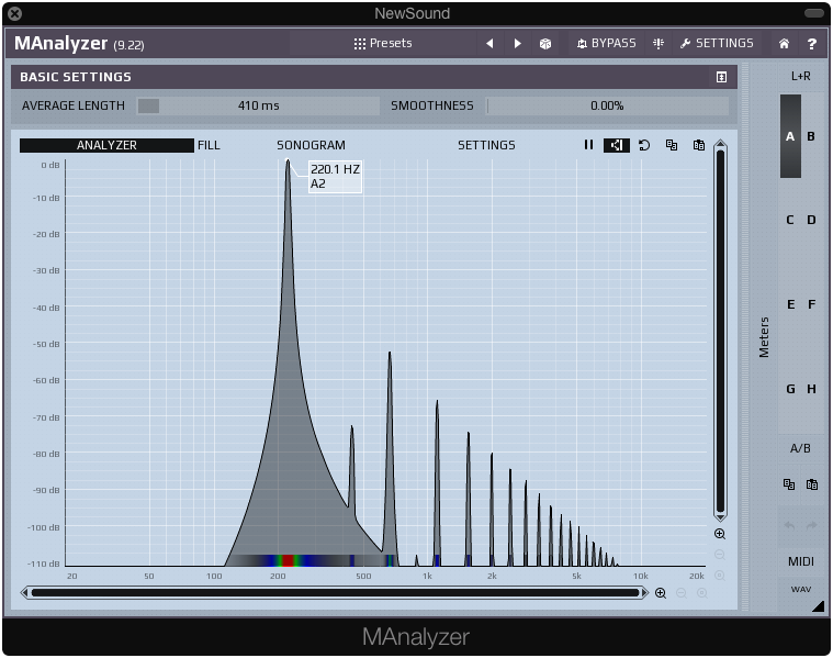 TG12345 frequency analyzer